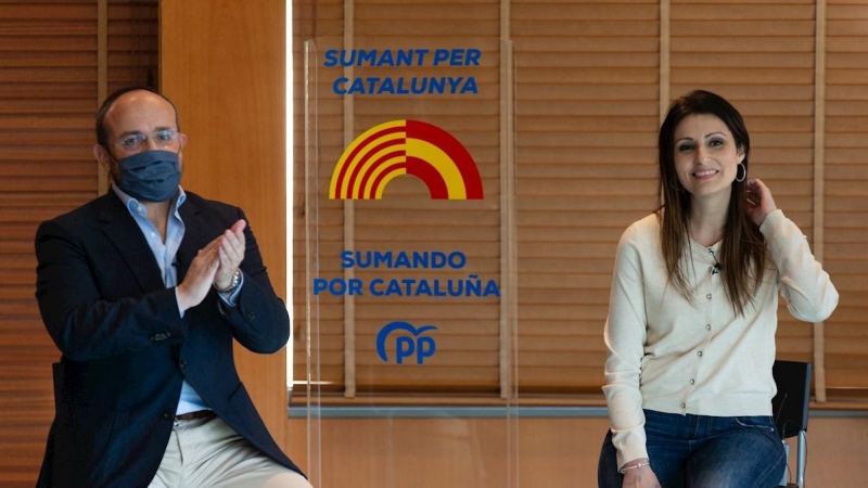 30/12/2020.- La hasta ahora portavoz de Cs en el Parlament, Lorena Roldán (d), será la número 2 del PPC en la lista por Barcelona para las elecciones catalanas