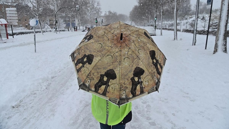 Nieve este sábado en Alcalá de Henares.