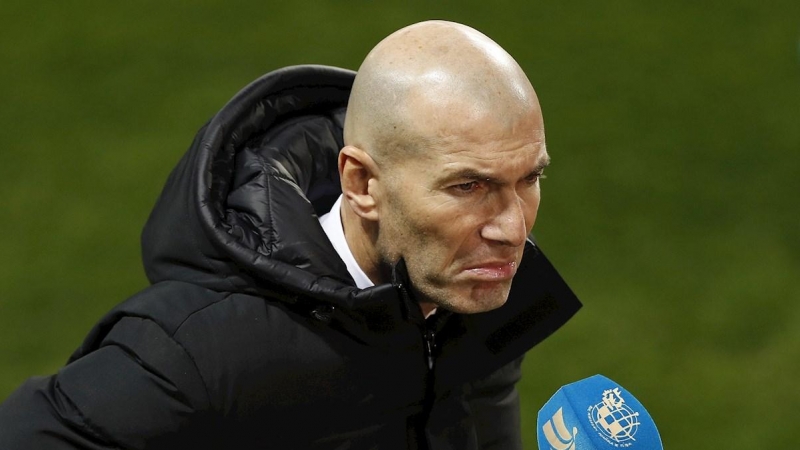 14/01/2021.- El técnico francés del Real Madrid, Zinedine Zidane.