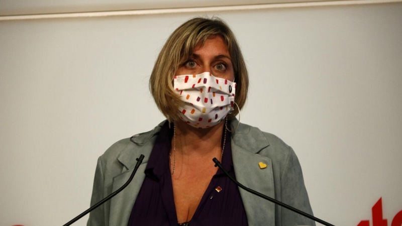 La consellera de Salut, Alba Vergés, en roda de premsa al Parlament el 30 de setembre de 2020.