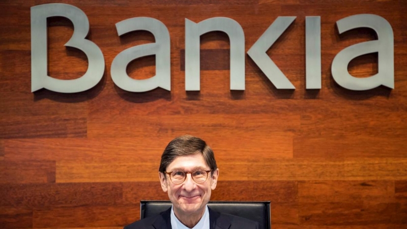 El presidente de Bankia, José Ignacio Goirigolzarri, durante la presentación de los resultados del banco en 2020. EFE/Bankia / Máximo Garcia de la Paz