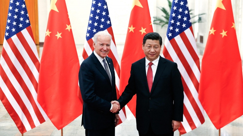 El presidente de Estados Unidos, Joe Biden y su homólogo chino, Xi Jinping, en una imagen de archivo.