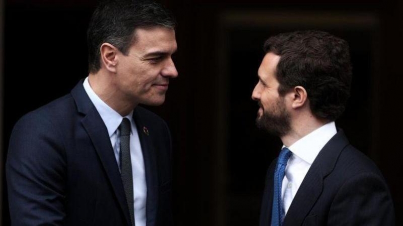 Pedro Sánchez y Pablo Casado. Foto de archivo.