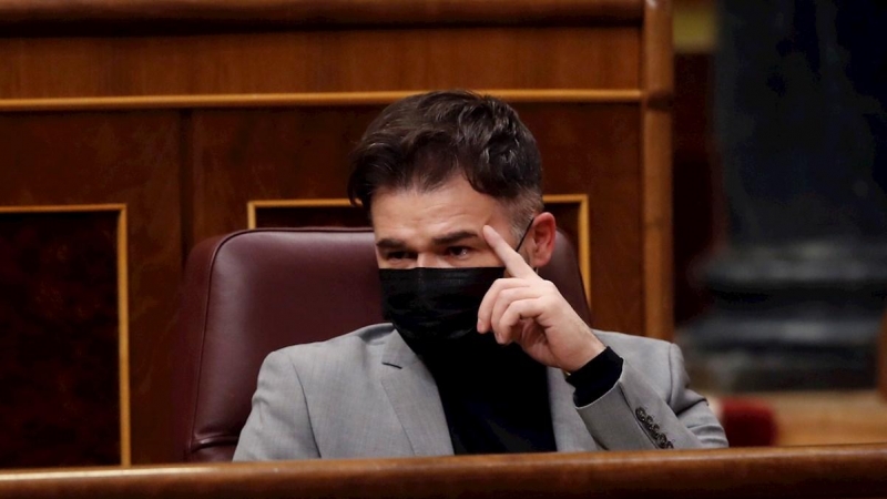 El portavoz de ERC en el Congreso, Gabriel Rufián.