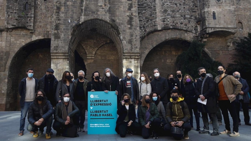 La Academia Catalana de la Música ha convocado este jueves en Barcelona un acto reivindicativo en favor de la libertad de expresión y de un indulto para el rapero Pablo Hasél