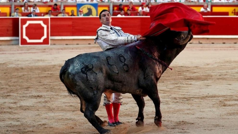 Imagen de archivo de una corrida de toros en Pamplona.