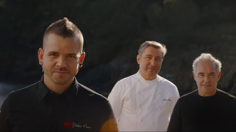 Los cocineros Dabid Muñoz, Ferrá Adriá y Josep Roca.