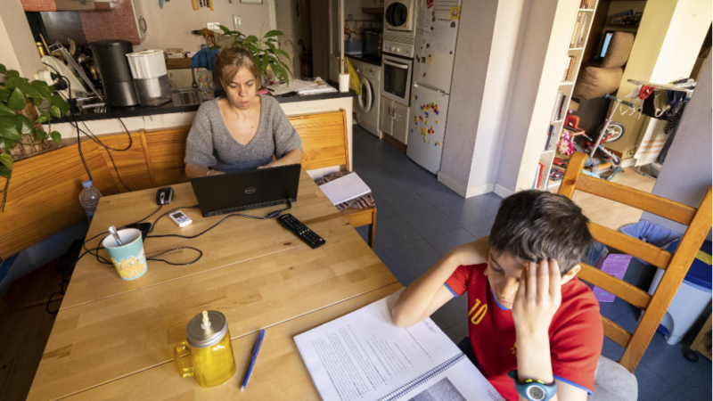 Teletrabajo con niños