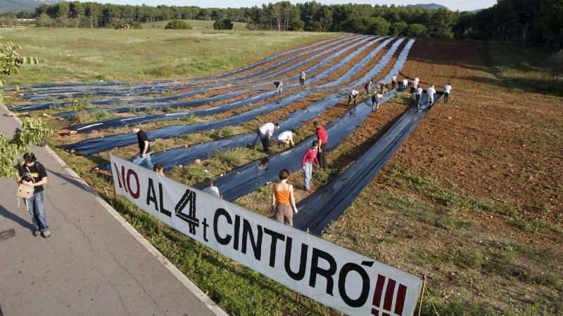 Protesta contra el Quart cinturó.