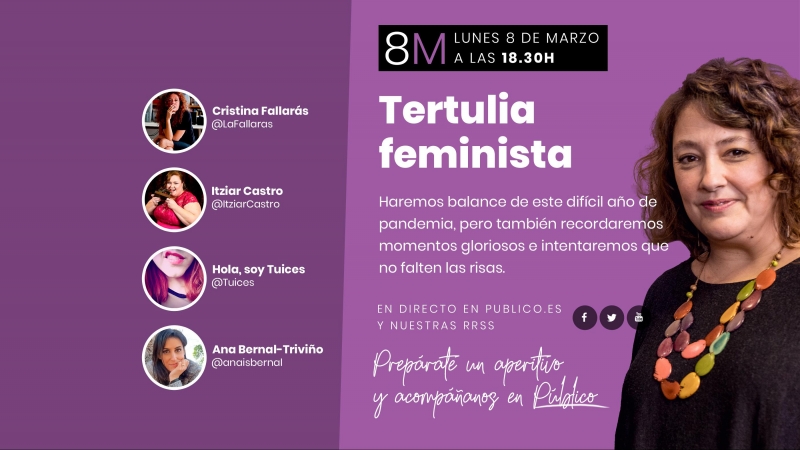 8M - Tertulia feminista en Público