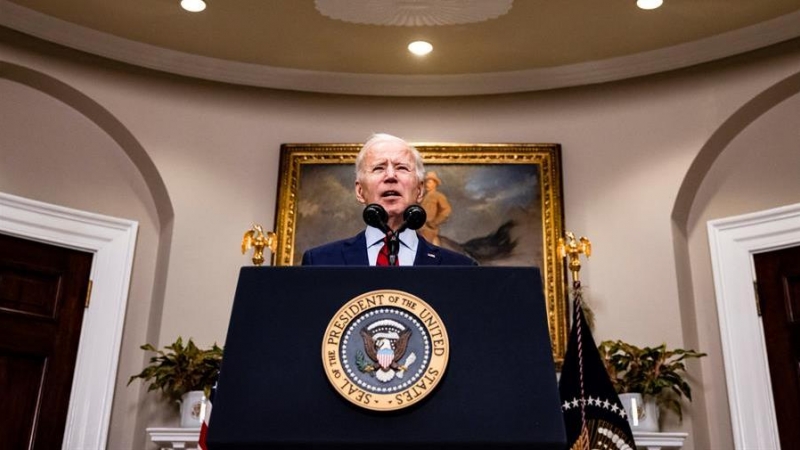 El presidente de Estados Unidos, Joe Biden, durante una rueda de prensa el pasado 27 de febrero de 2021.