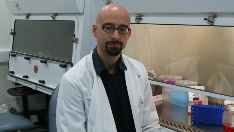 El doctor i genetista Salvador Macip al laboratori.