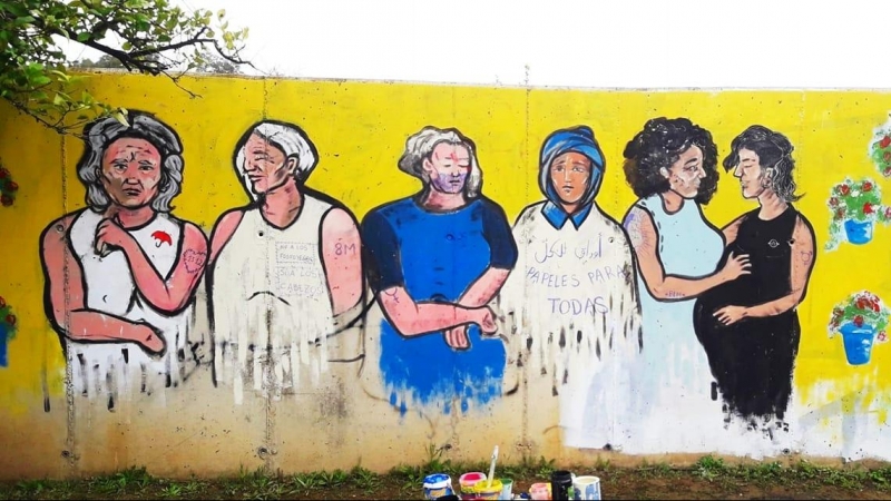 Mural feminista Huelva