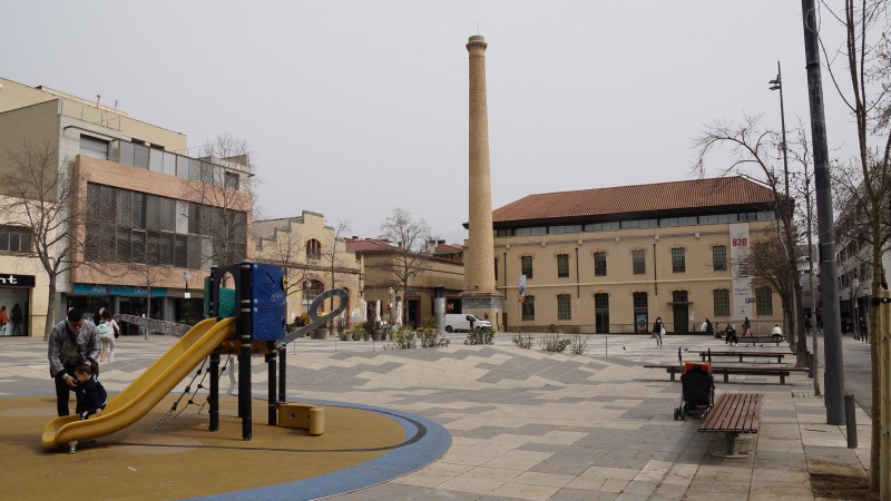 La plaça de Cal Font, a Igualada.