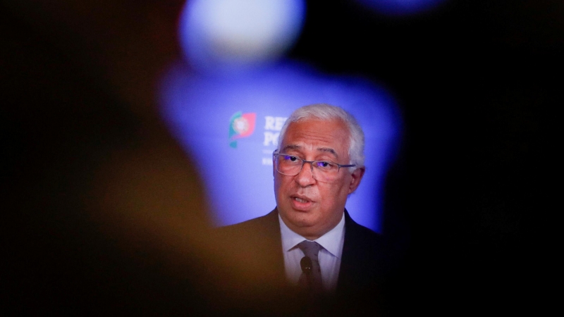 El primer ministro de Portugal, António Costa, habla durante una conferencia de prensa. - EFE