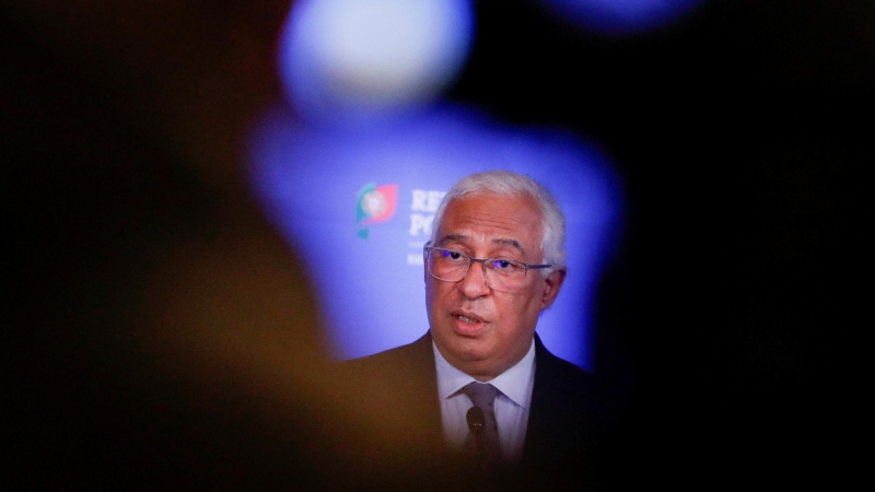 El primer ministro de Portugal, António Costa, habla durante una conferencia de prensa. - EFE