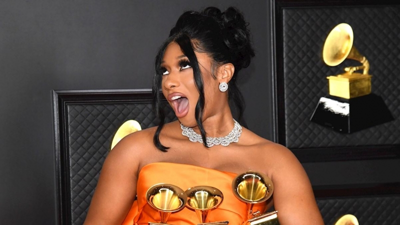 Megan Thee Stallion, ganadora de los premios a Mejor Interpretación de Rap y Mejor Canción de Rap por 'Savage' y el premio a Mejor Artista Nuevo