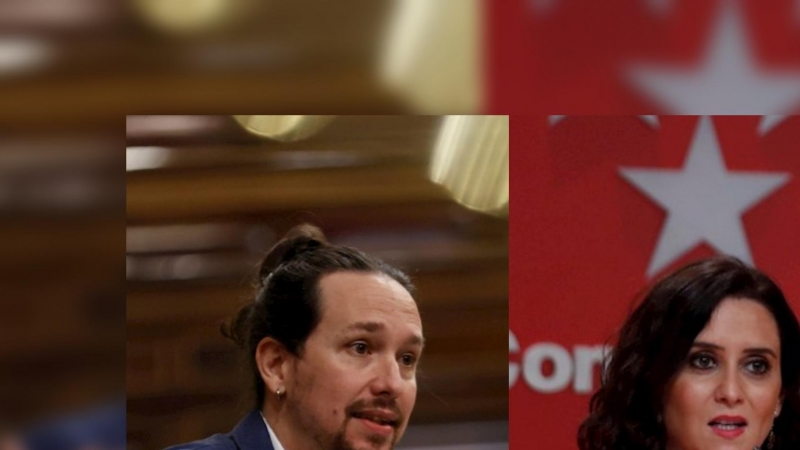 Pablo Iglesias e Isabel Díaz Ayuso