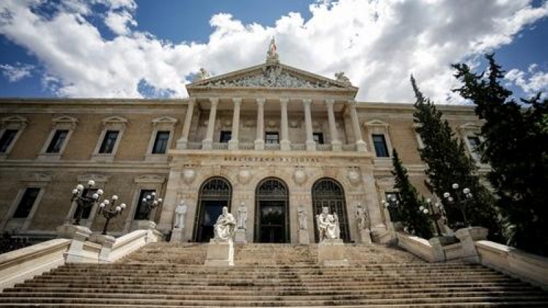 Fachada de la Biblioteca Nacional de España.