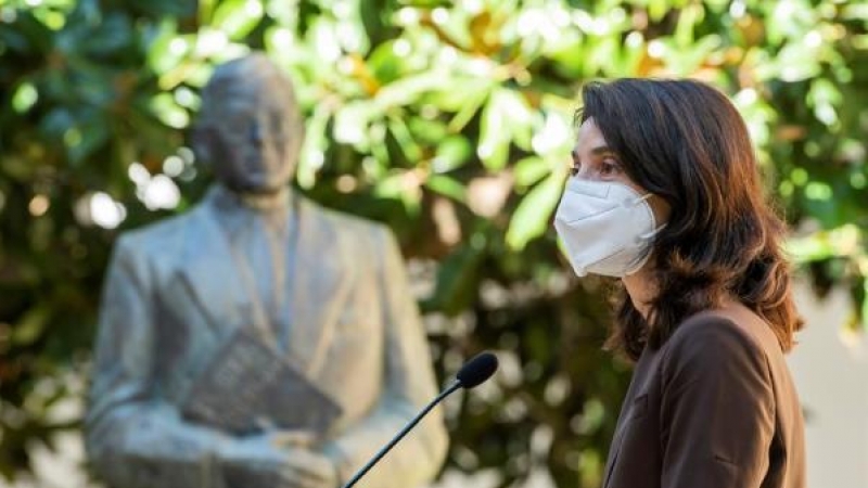 La presidenta del Senado, Pilar Llop, durante una visita al Parlamento de Andalucía.