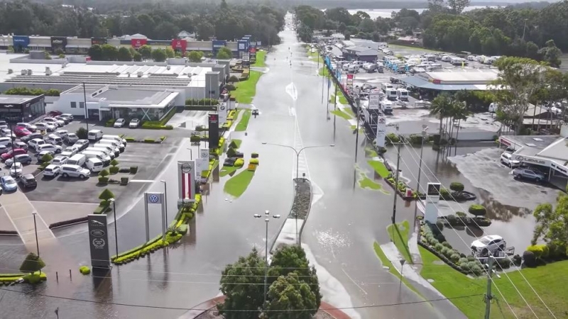 Imagen de las inundaciones en Australia.