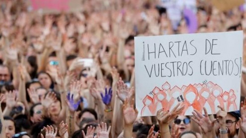 Fotografía de archivo de una manifestación feminista.