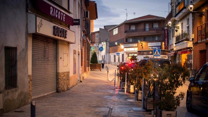 Imagen de una calle de Yunquera de Henares, en Guadalajara.  - EFE