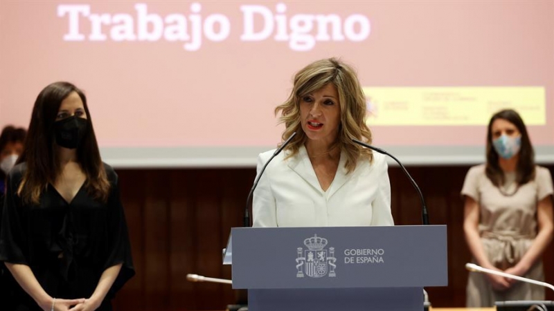 La nueva vicepresidenta tercera y ministra de Trabajo, Yolanda Díaz.