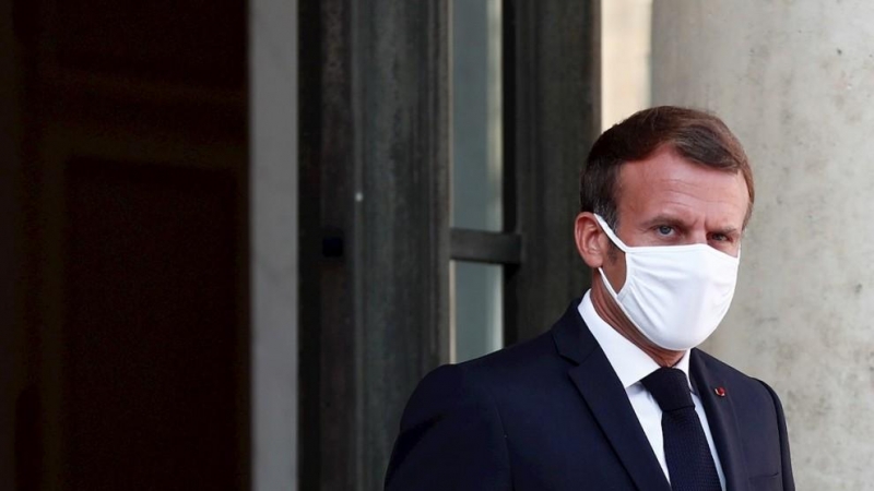 resiente francés, Emmanuel Macron. EFE/EPA/IAN LANGSDON