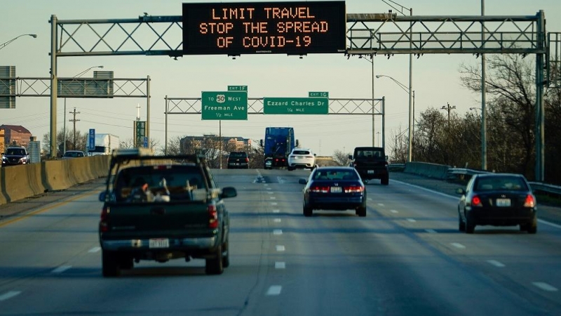 Una carretera de Ohio.