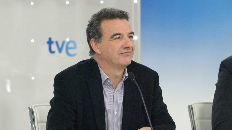 José Juan Ruiz durante una rueda de prensa en TVE.