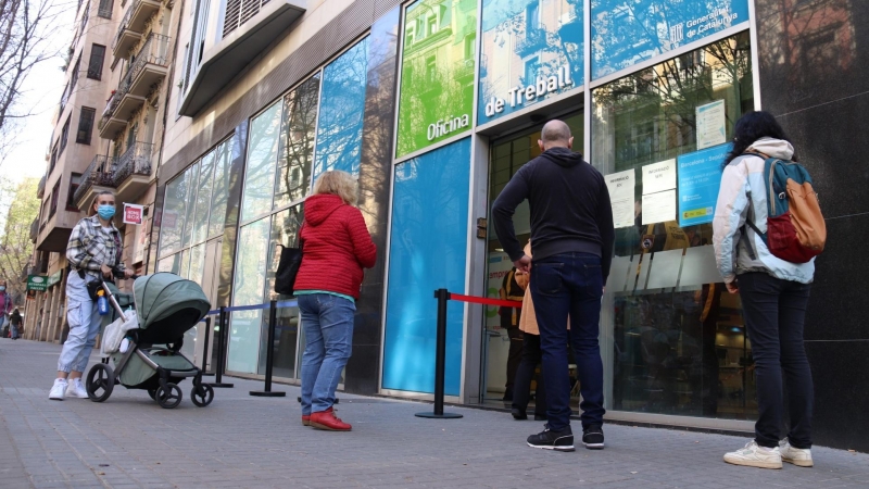 Oficina de Treball al carrer Sepúlveda de Barcelona.