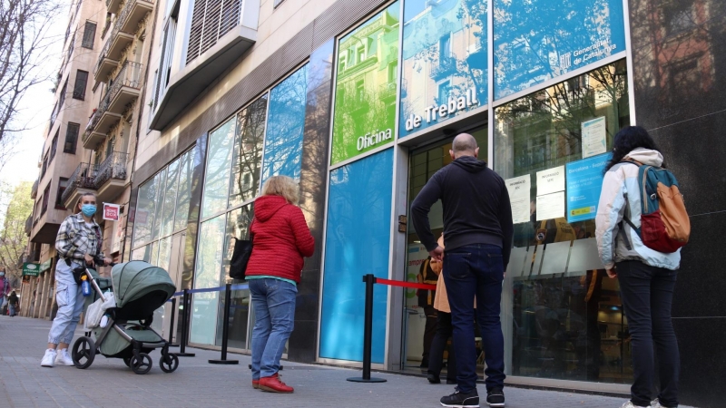 Oficina de Treball al carrer Sepúlveda de Barcelona.