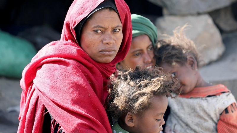 Desplazados en Yemen
