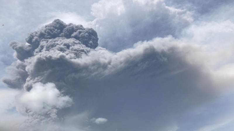 Volcán de San Vicente y las Granadinas.