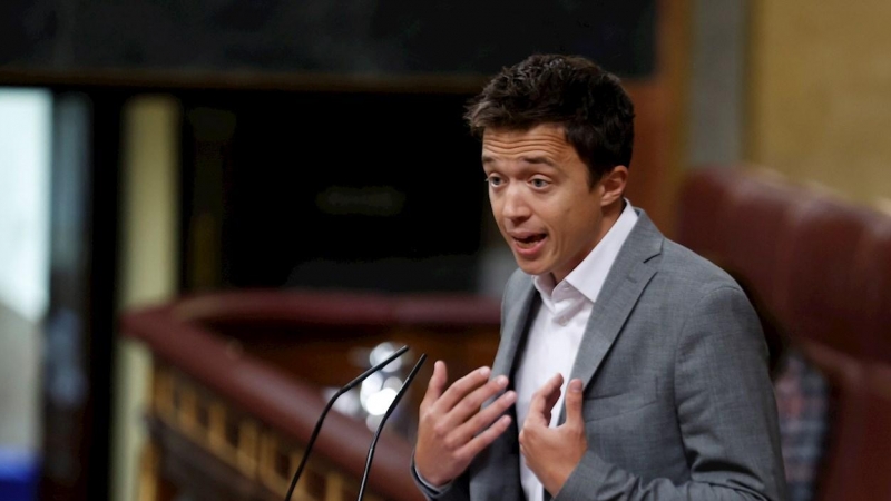 El líder de Más País, Íñigo Errejón durante su intervención este miércoles en el Congreso.