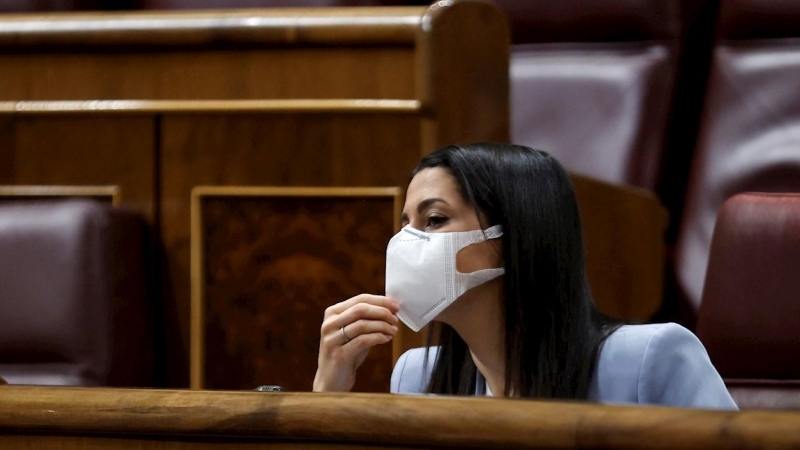 La líder de Ciudadanos, Inés Arrimadas este miércoles en el Congreso.