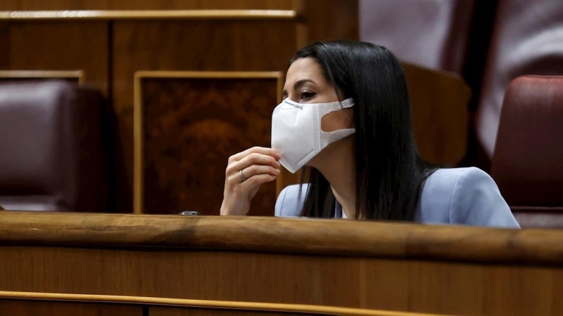 La líder de Ciudadanos, Inés Arrimadas este miércoles en el Congreso.