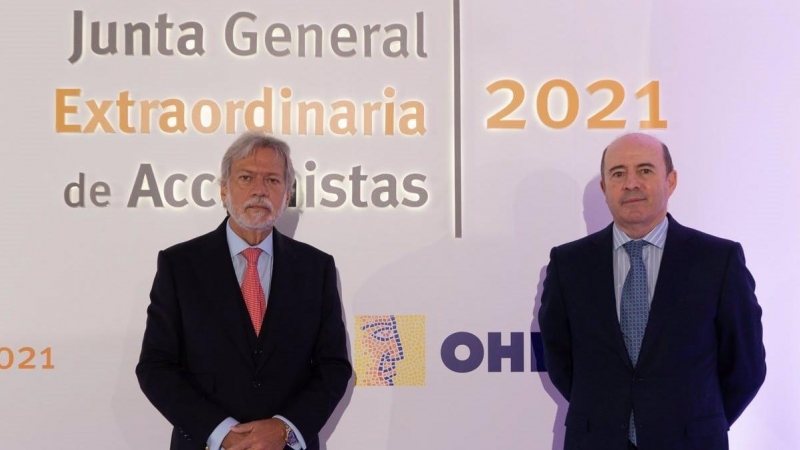 Luis Amodio, presidente de OHL, y José Antonio Fernández Gallar, consejero delegado.