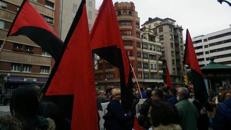Movilizaciones sindicales en Gijón.