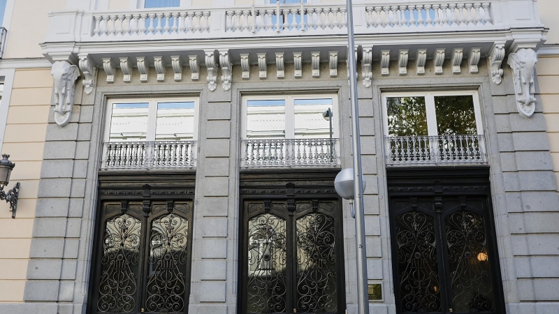 Fachada del edificio del Consejo General del Poder Judicial (CGPJ), en Madrid (España) a 18 de octubre de 2020.