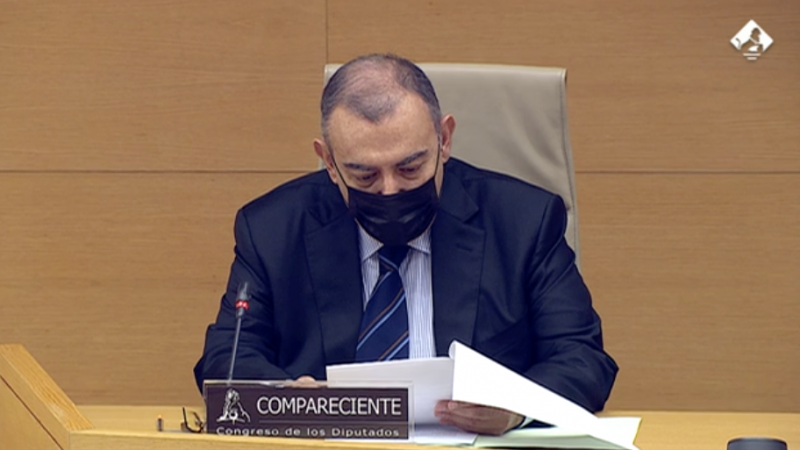 El comisario jubilado Enrique García Castaño en la comisión Kitchen