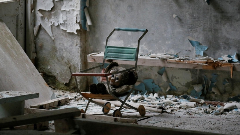 Guardería de Pripyat, localidad cercana a la central nuclear de Chernóbil.