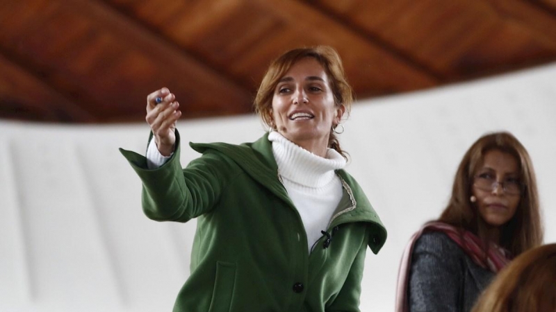 25/04/2021.- La candidata de Más Madrid a la Presidencia de la Comunidad, Mónica García, participa en el acto 'Mujeres con Mónic