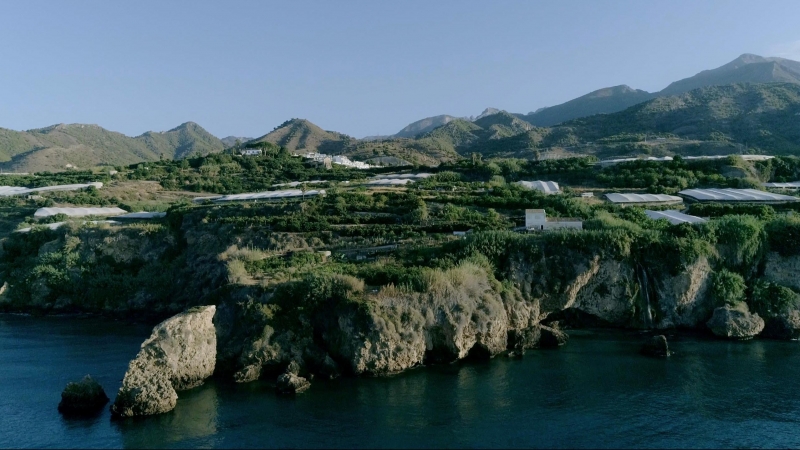 Vista de los cultivos de Maro, pedanía de Nerja en la que se ha proyectado un complejo de golf con hotel y apartamentos.