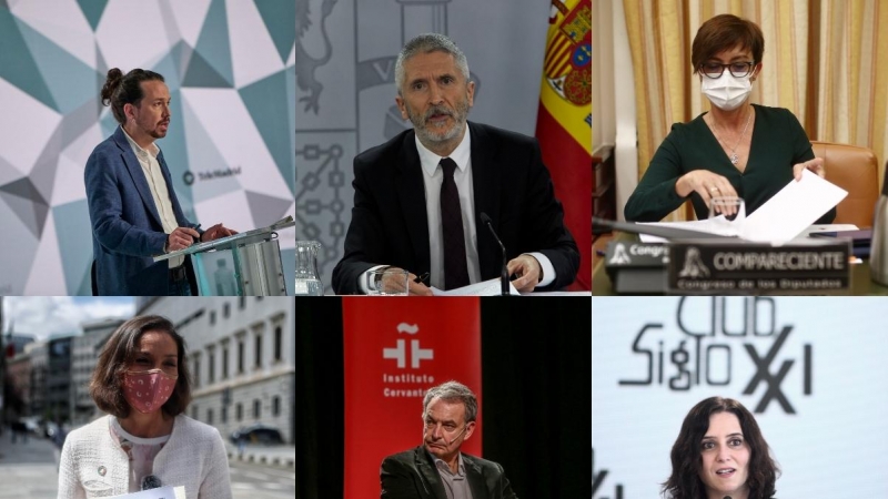 Imagen de los dirigentes políticos que han recibido las cartas con amenazas.