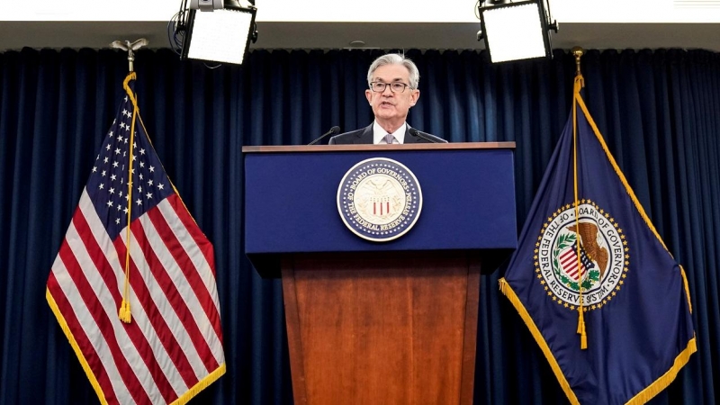 El presidente de la Reserva Federal, Jerome Powell, en una rueda de prensa en diciembre de 2019. REUTERS/Joshua Roberts