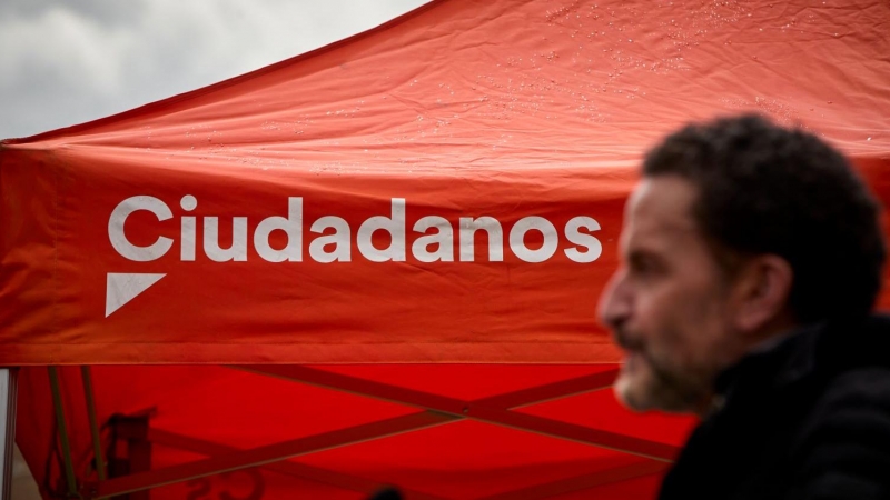 El candidato de Ciudadanos (Cs) a la presidencia de la Comunidad de Madrid, Edmundo Bal, durante una intervención en el Bosque Metropolitano, a 28 de abril de 2021, Madrid, (España