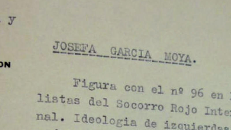 Declaración de que una de las mujeres está en la lista del Socorro.