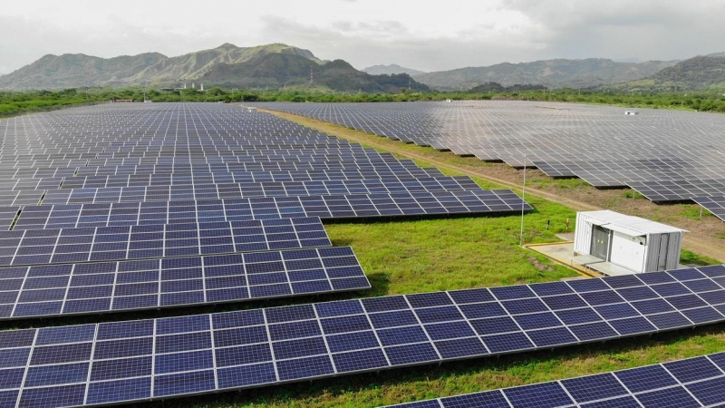 Planta fotovoltaica Llanos del Sur, cerca de Choluteca (Honduras,) la primera instalación solar de Ecoener fuera de España.